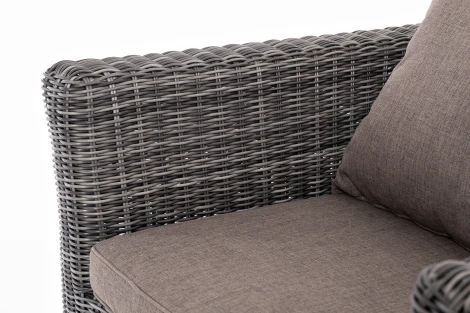Лаунж-зона из искусственного ротанга, цвет графит 4SIS Капучино KS3C2T-4-SET graphite