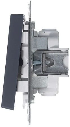 Выключатель встраиваемый трехклавишный (грифель) Systeme Electric AtlasDesign ATN000731