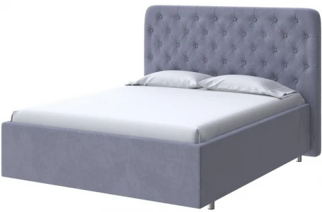 PROxSON Кровать Classic Large (Ткань: Велюр Casa Благородный серый) 90x190