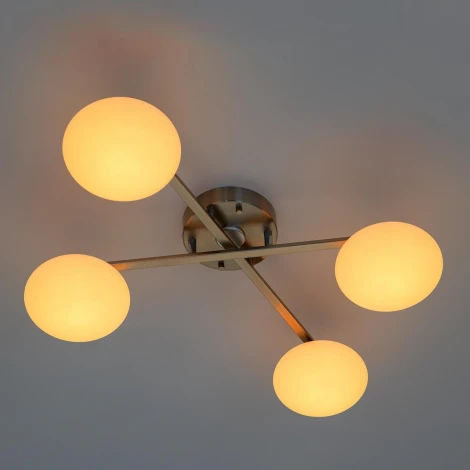 Потолочная люстра RGB на штанге Citilux Atman Smart CL226A141 (LED, 220V, голосовое управление, пульт управления, управление смартфоном, умный дом - Алиса, Маруся, Салют)