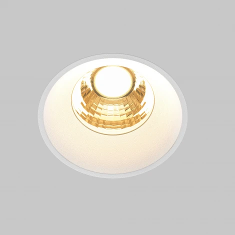 Встраиваемый светильник под гипсокартон Maytoni Round DL058-7W2.7K-TRS-W (LED, 220V, круглые)