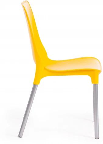 Стул GENIUS (mod 75) / 2 шт. в упаковке Tetchair (Металл,Пластик/Желтый) арт.24501