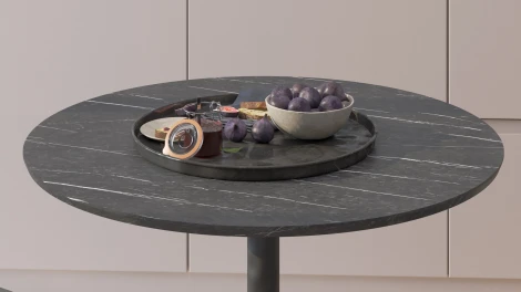 Стол обеденный Калифорния Дейл Черный мрамор