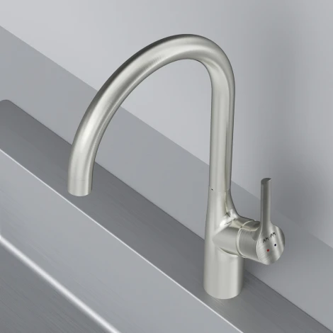 Смеситель AM.PM X-Joy S F85B07011 для кухонной мойки, сатин