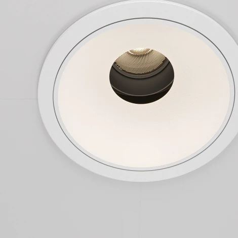 Встраиваемый светильник под гипсокартон Wise 4000K 10W Maytoni DL057-10W4K-W (LED, 220V, круглые)