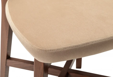 Стул Frank Pro Diag Beige/Темный орех R-Home арт.400010987h