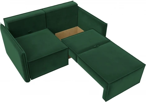 Диван прямой Либерти мини (Зеленый/Велюр) Лига Диванов арт.121896