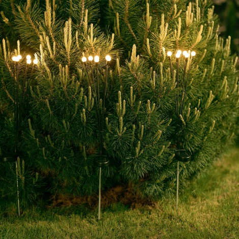 Садовый светильник на солнечной батарее «Светлячки». 6 светодиодов, 1*АА Ni-Mh аккумулятор в/к. IP44 Uniel USL-S-820/PM700 FIREFLIES