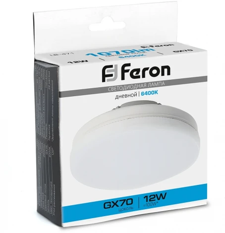 Лампа светодиодная Feron 48302 LB-471 GX70 12W 6400K