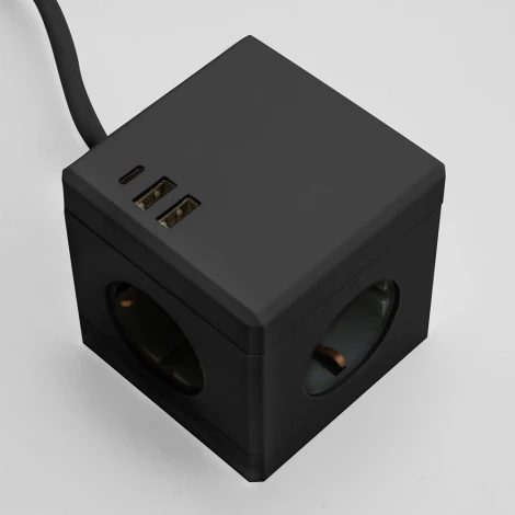 Удлинитель 3-х местный с заземлением 2хUSB Type A+C Stekker Comfort 49657