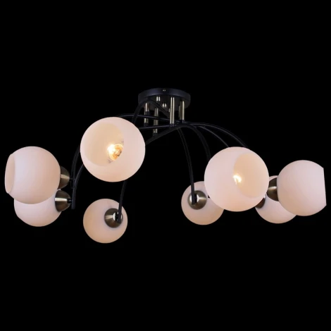 Потолочная люстра на штанге ILLUMICO IL0250-8CSQ-79 BK AB (220V)