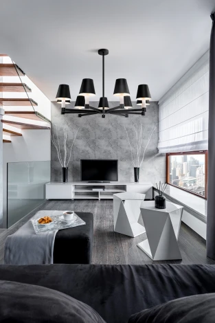 Потолочная люстра на штанге Maytoni Tet-a-tet MOD104PL-09B (220V)