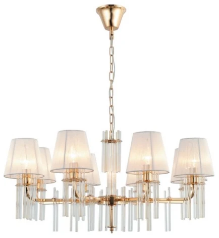 Подвесная люстра Rivoli Lilith 1039-308 (220V, хрусталь, на цепи)