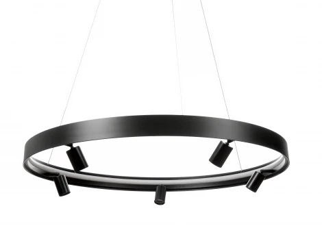 Подвесной светодиодный светильник со спотами MyFar James MR2201-1PL (на тросе, круглые, IP40)