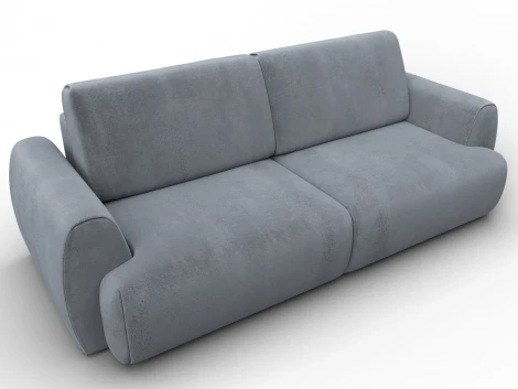 Диван прямой Лига-115 НПБ (ДСП,Фанера,Велюр/Серый) Лига Диванов 136933