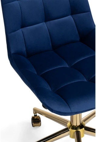 Компьютерное кресло Notta Честер синий / золото 533179