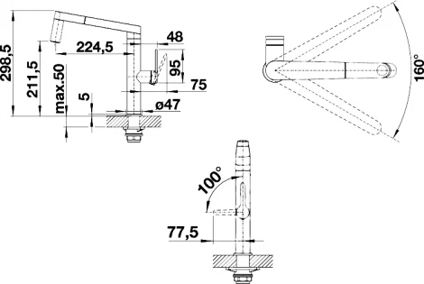Смеситель Blanco Panera-s для кухонной мойки