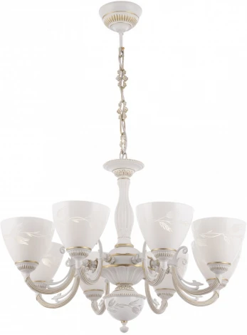 Подвесная люстра Arte Milano AM343659 343659/8 WT+G (220V, на цепи)
