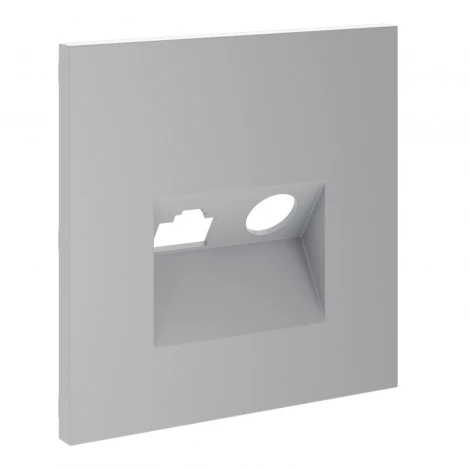 Накладка для розетки TV+RJ45 кат. 6 (серый) Voltum S70 VLS002716