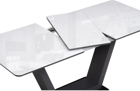 Стол на тумбе Notta Иматра 140 ультра белый / черный 517336