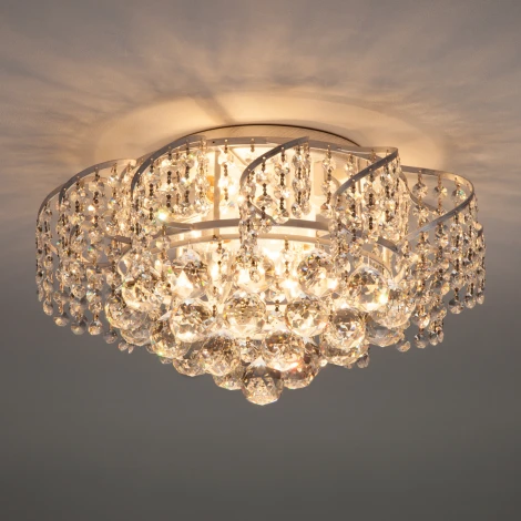 Потолочная люстра Eurosvet Charm 16017/6 белый с серебром