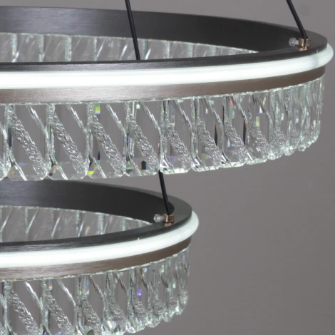 Подвесной светильник светодиодный с пультом Reluce 55008-0.4-600+400 (регулировка яркости, 220V, на тросе)