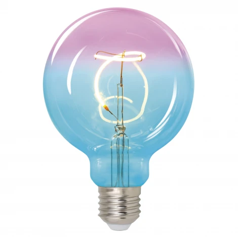 Лампочка светодиодная шар разноцветная E27 4W 2250K Uniel LED-SF01-4W/SOHO/E27/CW BLUE/WINE GLS77TR