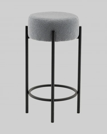 Стул барный Беккет букле светло-серый Stool Group арт.УТ000041573