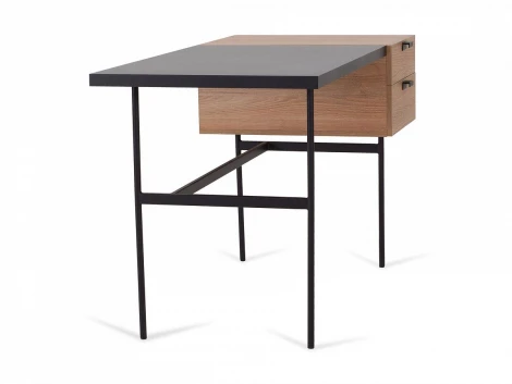 Стол рабочий Tanis ОГОГО 725559 (робиния брэнсон, черный)