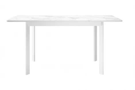 Стол DikLine LK110 Керамика Белый мрамор/подстолье белое/опоры белые арт.00-00073630