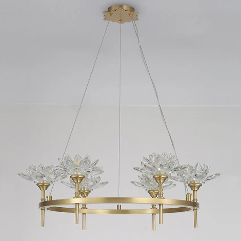 Подвесная люстра Lotos D80 8 Lamps ImperiumLoft Lotos01 (140837-26) (220V, на тросе)