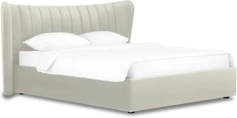 Кровать Queen Agata Lux ОГОГО (арт.636840), (Ткань/Белый)