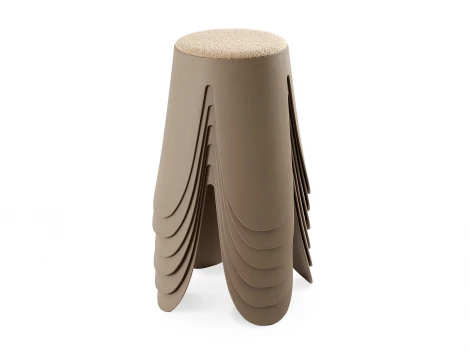 Комплект табуретов Chim 6 шт. ОГОГО Обстановочка! 966355 (Мех/Бежевый)