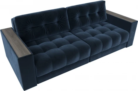 Диван прямой с декором Лига-049 НПБ Лига Диванов (Велюр) арт.128405