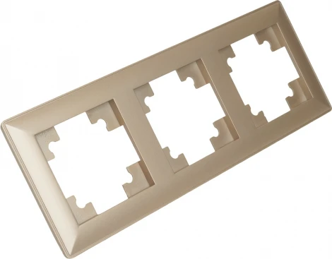 Рамка на 3 поста (шампань) Stekker Катрин 39804