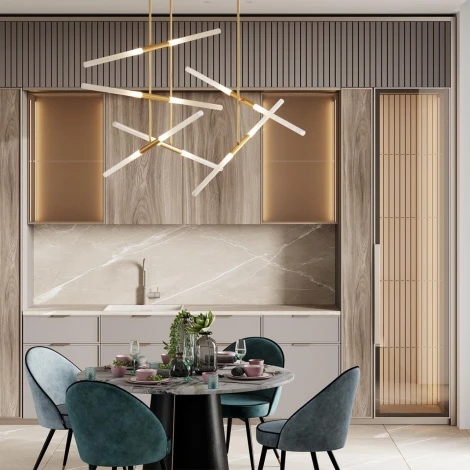Потолочная люстра на штанге линейная Odeon Light Soho 4306/6 (220V)