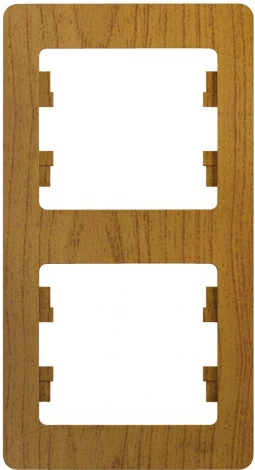 Рамка на 2 поста (дуб) Systeme Electric Glossa GSL000506