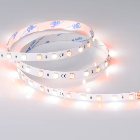 Светодиодная лента RT-B60-10mm 24V RGBW-Day (14.4 W/m, IP20, 5060, 5m) (Arlight, Открытый) 018326(2)