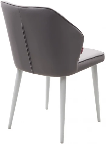 Стул SEATTLE 505-35 Серый, без пальчиковый"/ белый каркас М-City"