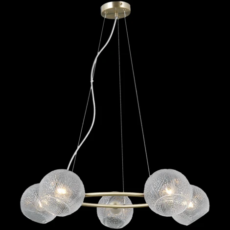 Подвесная люстра ILLUMICO IL0728-5PSQ-24 AB ARIES (220V, на тросе)