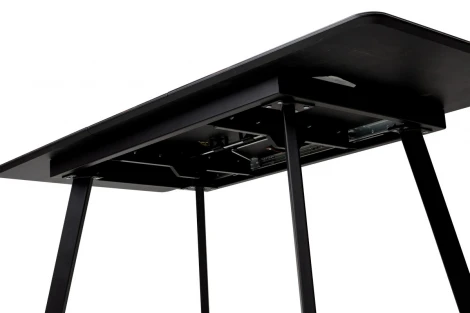 Стол АРУБА 140 МЕЙДЖИК, стекло/ ЧЕРНЫЙ