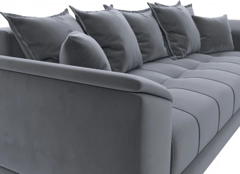 Диван прямой НордСтар НПБ Лига Диванов (Велюр) арт.129452