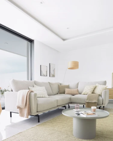 Круглый журнальный столик Fleksa из серого металла Ø 72 см La Forma (ex Julia Grup) арт.109402