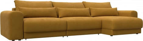 Диван угловой Лига-056 НПБ Лонг угол универсальный Лига Диванов (Велюр) арт.129172