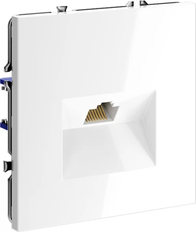 Розетка Ethernet RJ-45 (белый глянцевый) Voltum S70 VLS060101