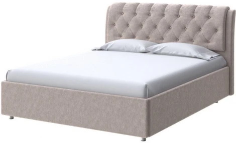 PROxSON Кровать Chester (Ткань: Велюр Gratta 2 Латте) 160x200