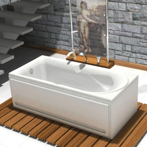 Акриловая ванна Акватек Леда слив слева