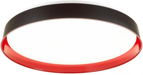 Настенно-потолочный светильник Sonex Tuna Red 7710/EL пластик/белый/красный LED 70Вт 3000-6000К D500 IP43 пульт ДУ (220V, круглые)