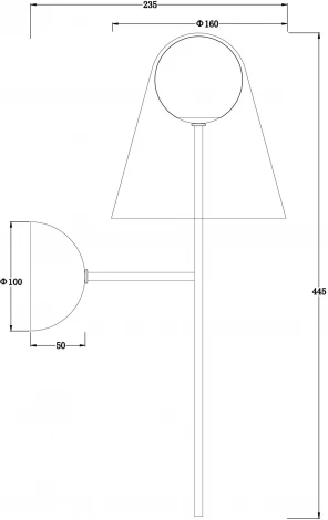 Бра Freya Doublety FR5382WL-01BS (220V, шар)