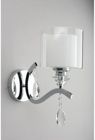 Бра Omnilux Bollate OML-70901-01 (220V, хрусталь, подвески)